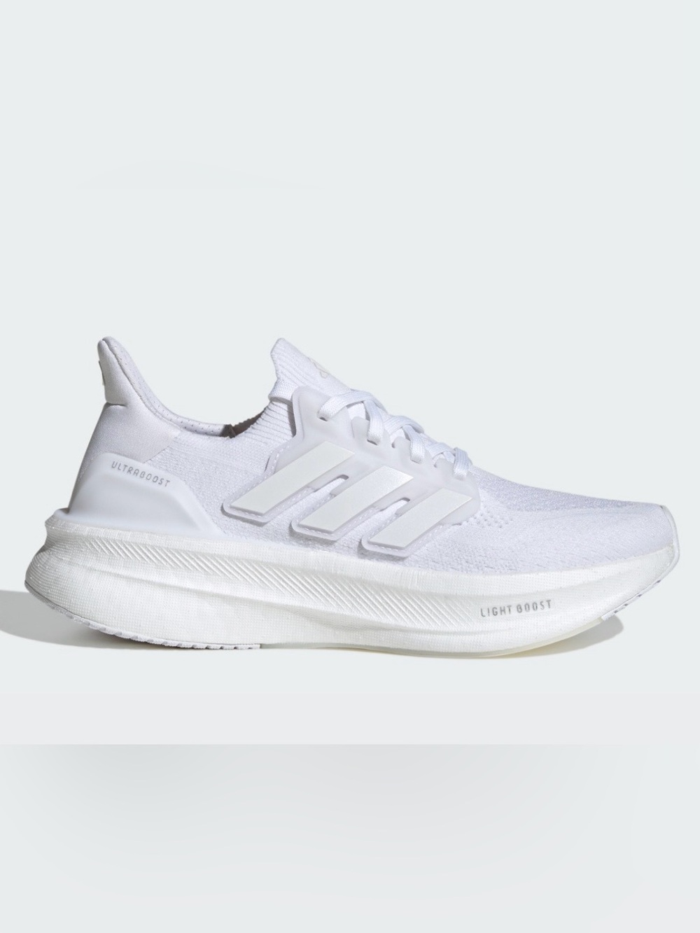 Adidas Lightboost/Ultraboost White Athletic Running Sneakers